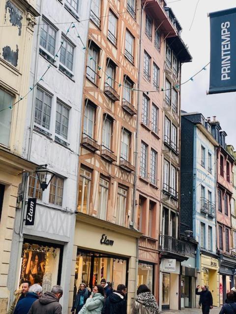 Ferienwohnung Chez Virginie Agreable Centre Parking Rouen Exterior foto